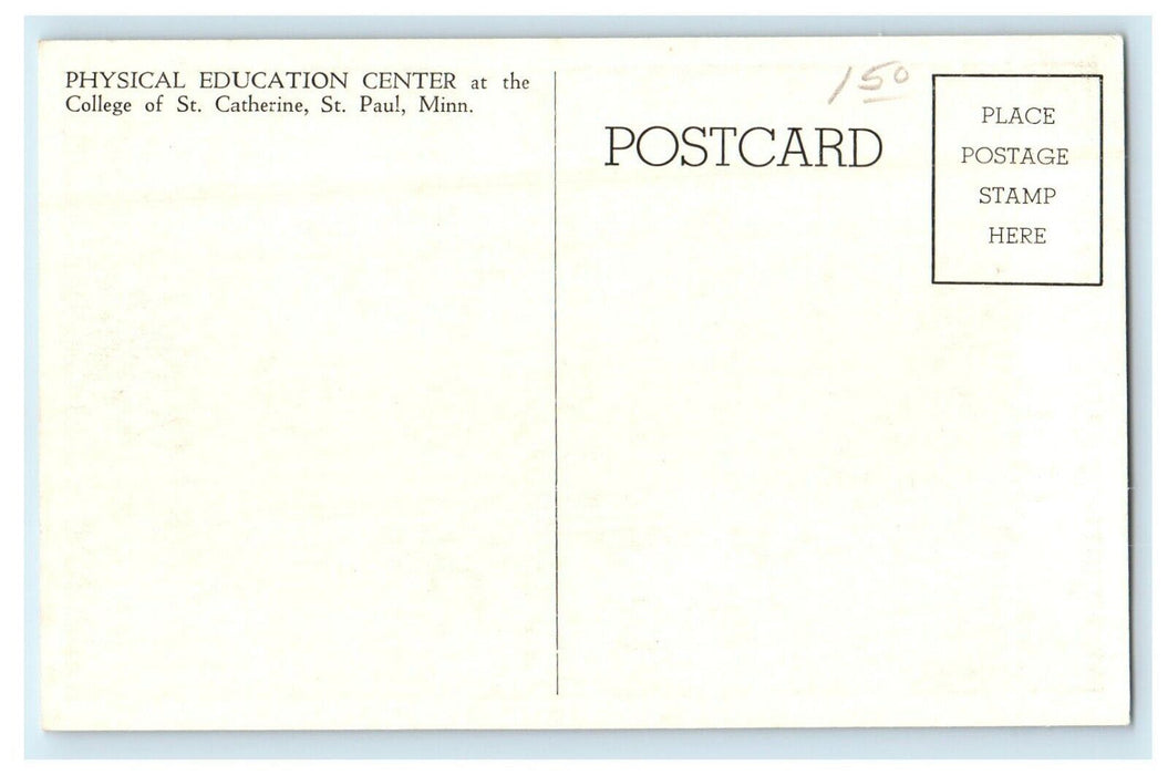 c1940's Physical Education Center St. Catherine College St. Paul MN Postcard