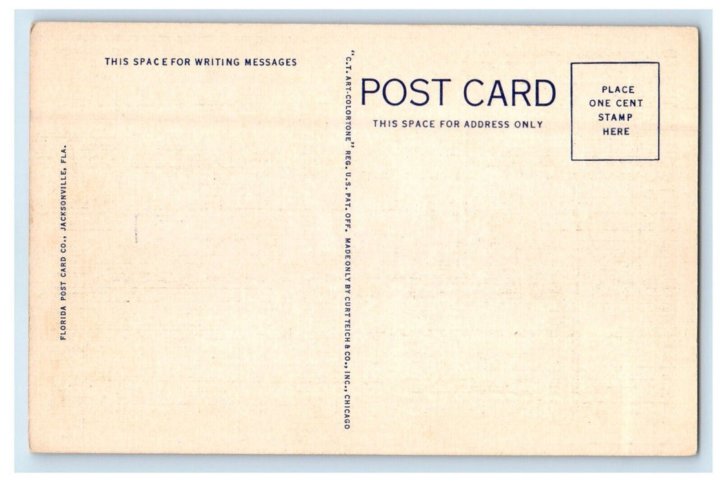 c1940's Winter Home Of The Late Thomas A. Edison Fort Myers Florida FL Postcard