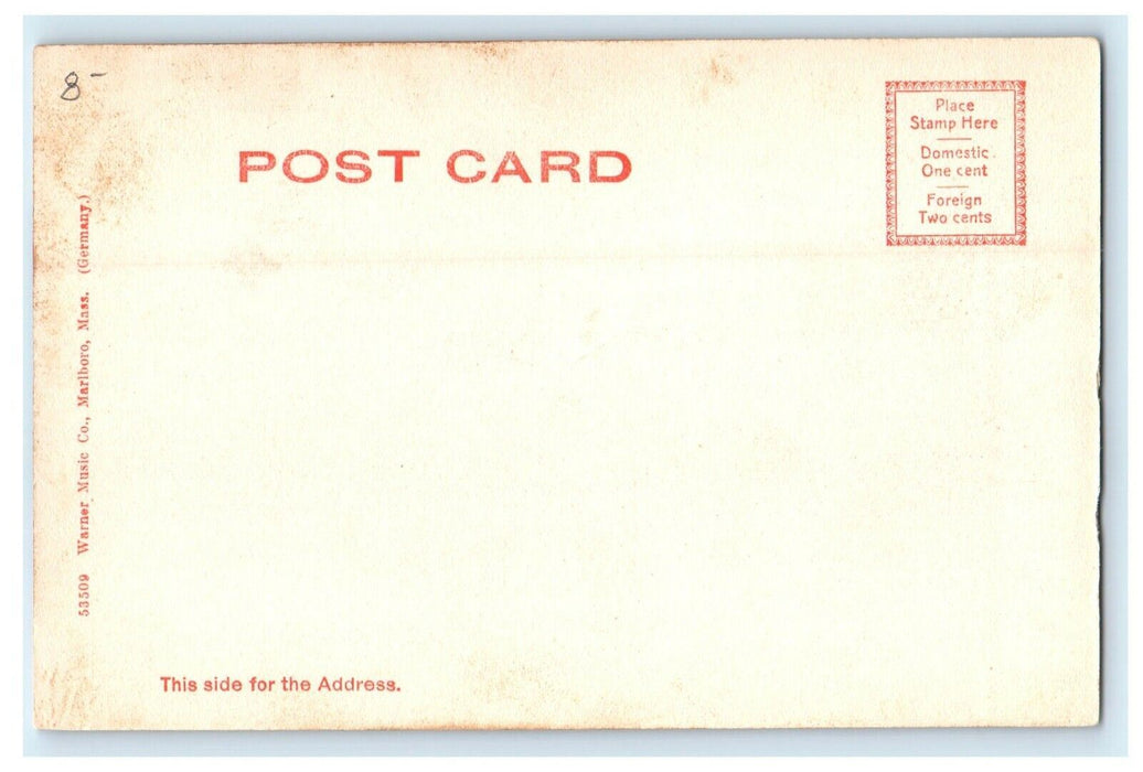c1905 West Square, Hudson Massachusetts MA Antique Unposted Postcard