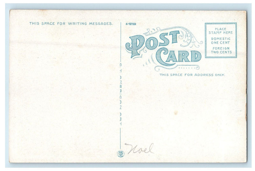c1930s Court House Shelbyville Indiana Vintage Unposted Postcard