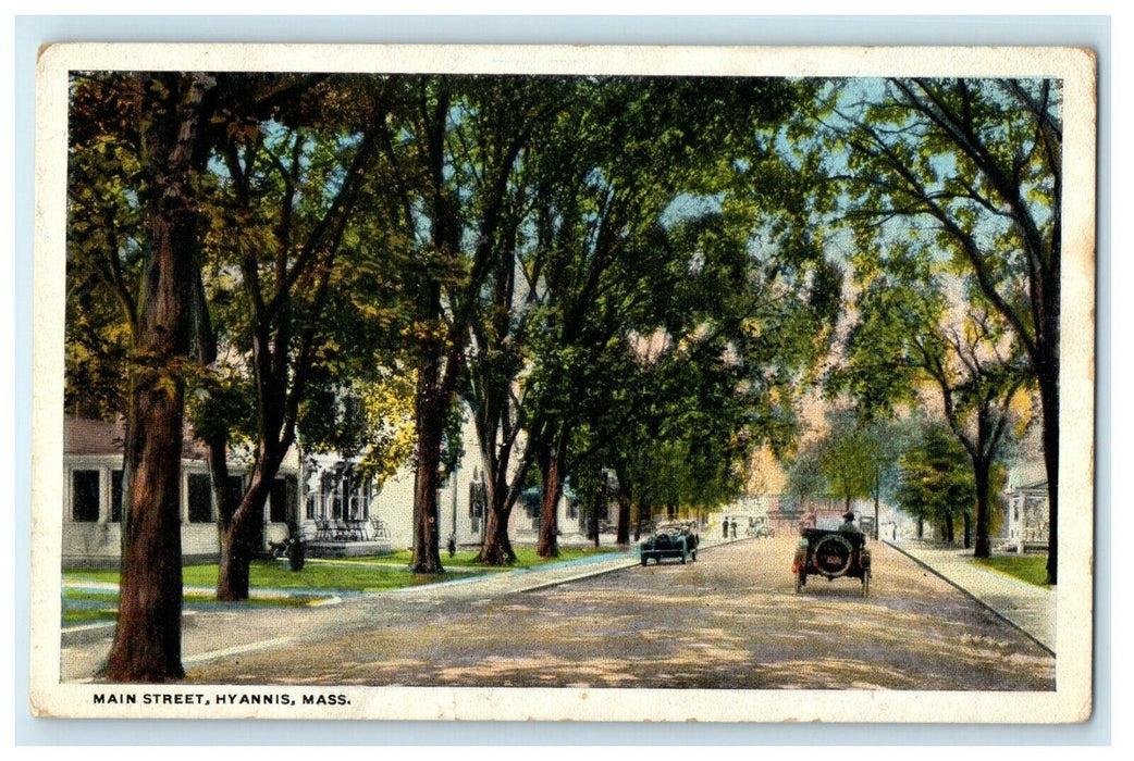 c1913 Main Street Hyannis, Massachusetts MA Antique Posted Postcard