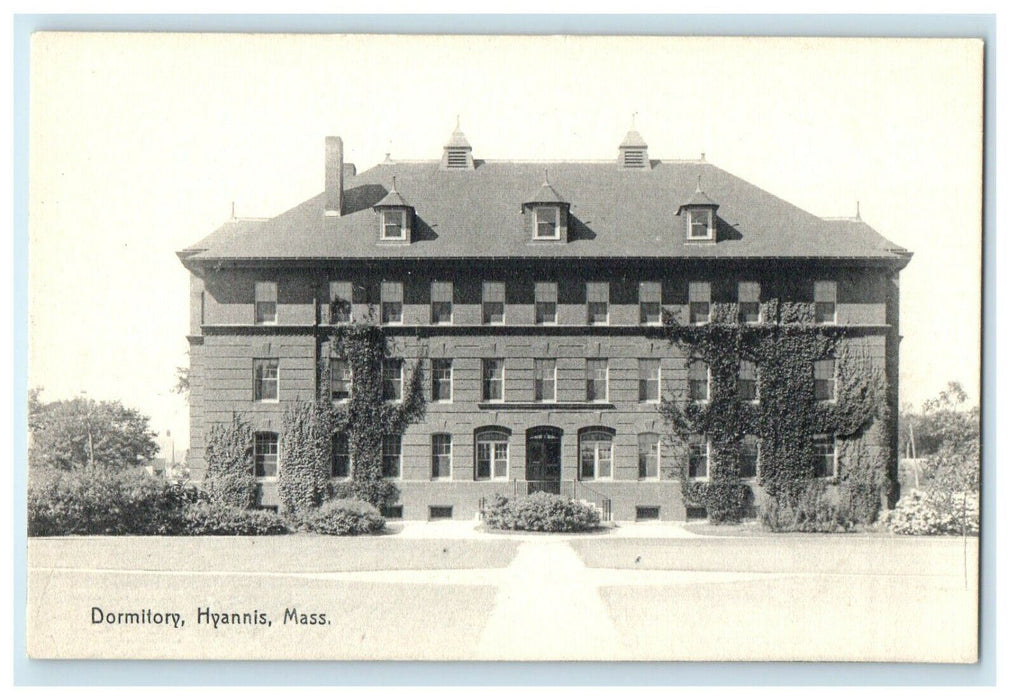 c1927 Entrance to Dormitory Hyannis Massachusetts MA Antique Unposted Postcard