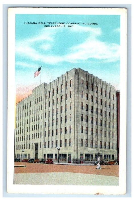 1935 Indiana Bell Telephone Company Building Indianapolis IN Vintage Postcard