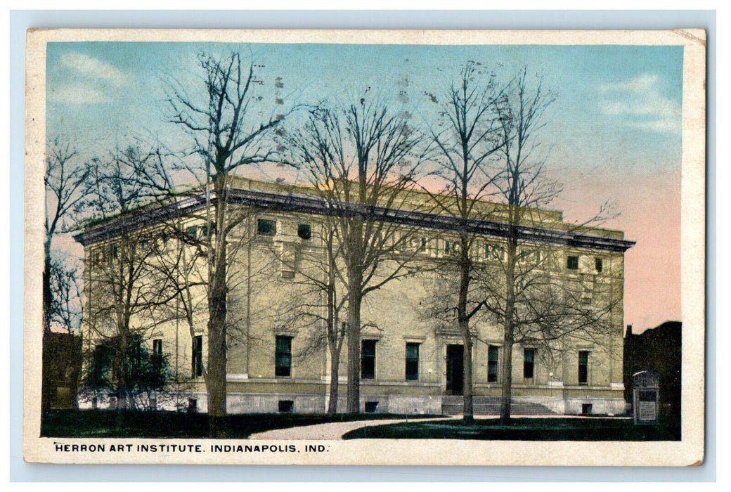 1939 Herron Art Institute Building Indianapolis IN Posted Vintage Postcard