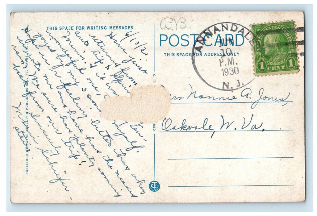 Fort Wayne IN, St. Augustine's Academy Cathedral Catholic Church School Postcard