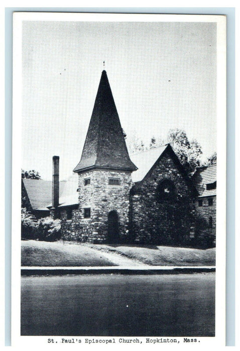c1915 St. Paul's Episcopal Church, Hopkinton, Massachusetts MA Postcard