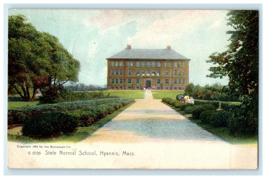 c1911 State Normal School, Hyannis Massachusetts MA Posted Antique Postcard