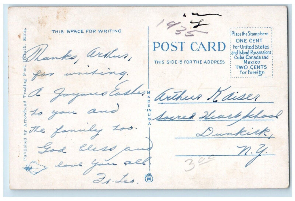 c1920 View Bardon's Peak Skyline Parkway Atlas Cement Duluth Minnesota Postcard
