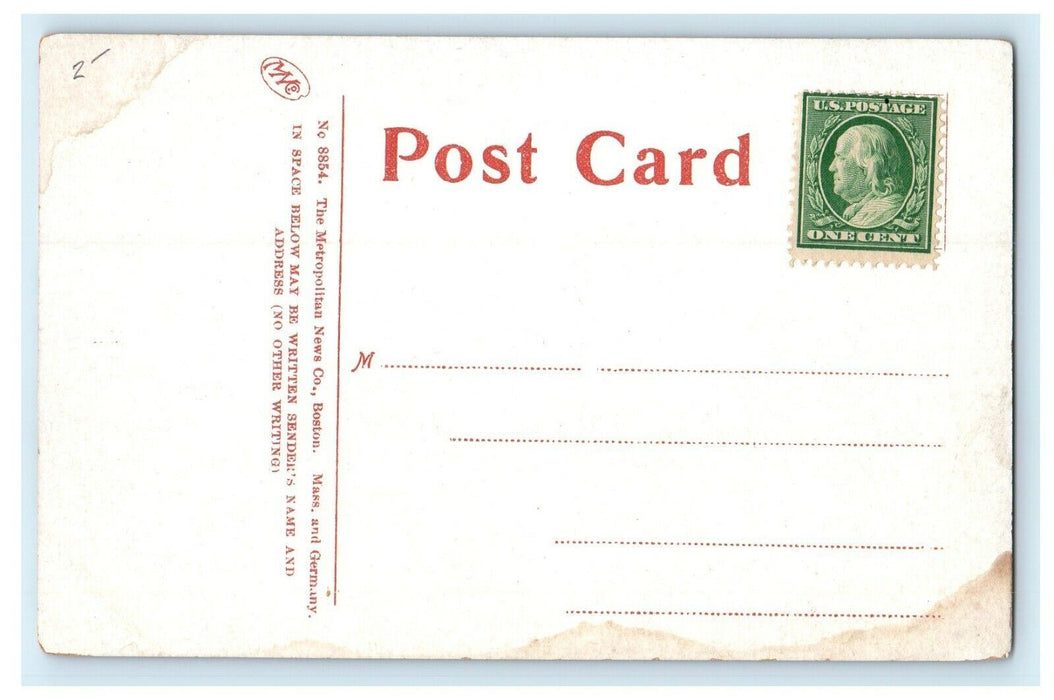 c1914 Deer Park, Mountain Park, Holyoke, Massachusetts MA Antique Postcard