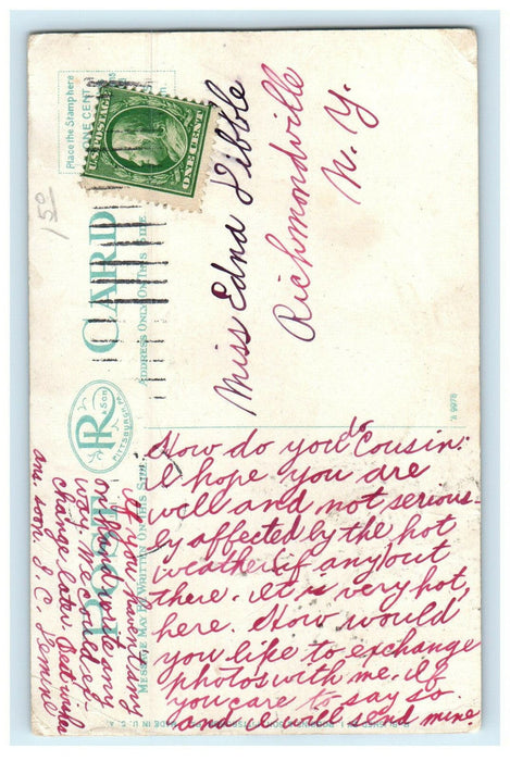 c1910s First Ward Public School Latrobe Pennsylvania PA Posted Postcard