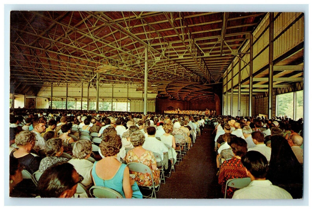 c1960's Tanglewood Berkshire Hills Music Hall Lenox Massachusetts MA Postcard