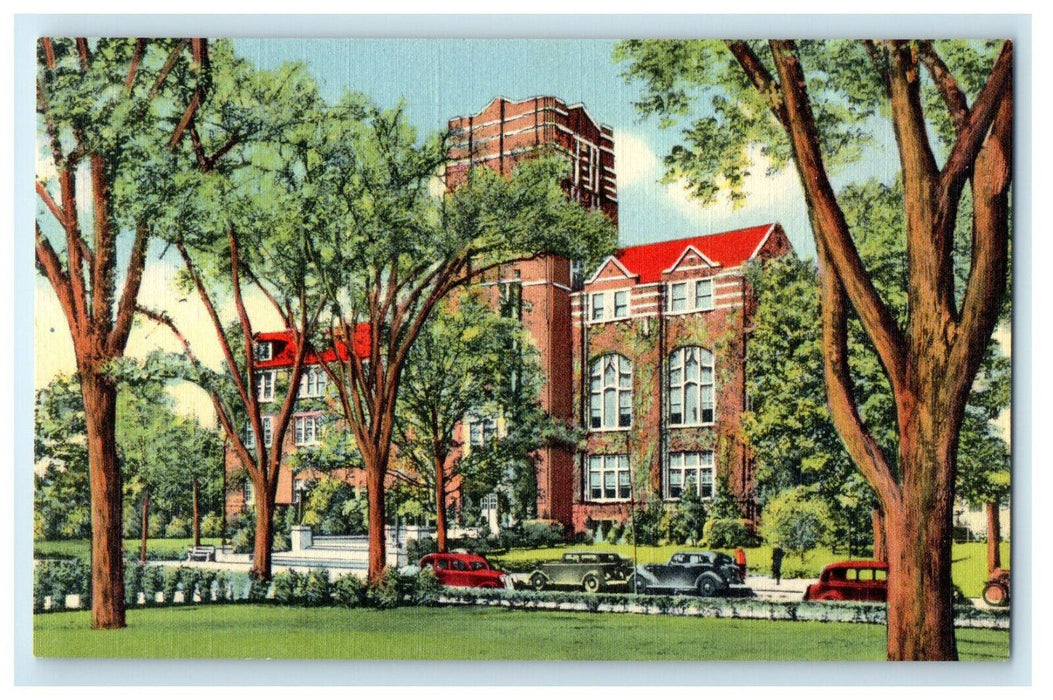 c1940s Union Building, University of Michigan, Ann Arbor, Michigan MI Postcard