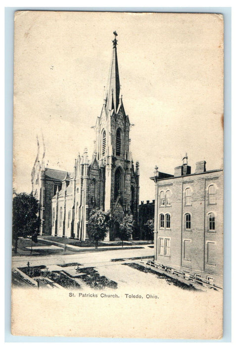 1907 Schroon Lake N.Y. St. Patricks Church Toledo Ohio OH Posted Postcard