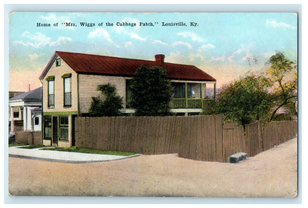 c1910s Home of "Mrs Wiggs of the Cabbage Patch" Louisville Kentucky KY Postcard