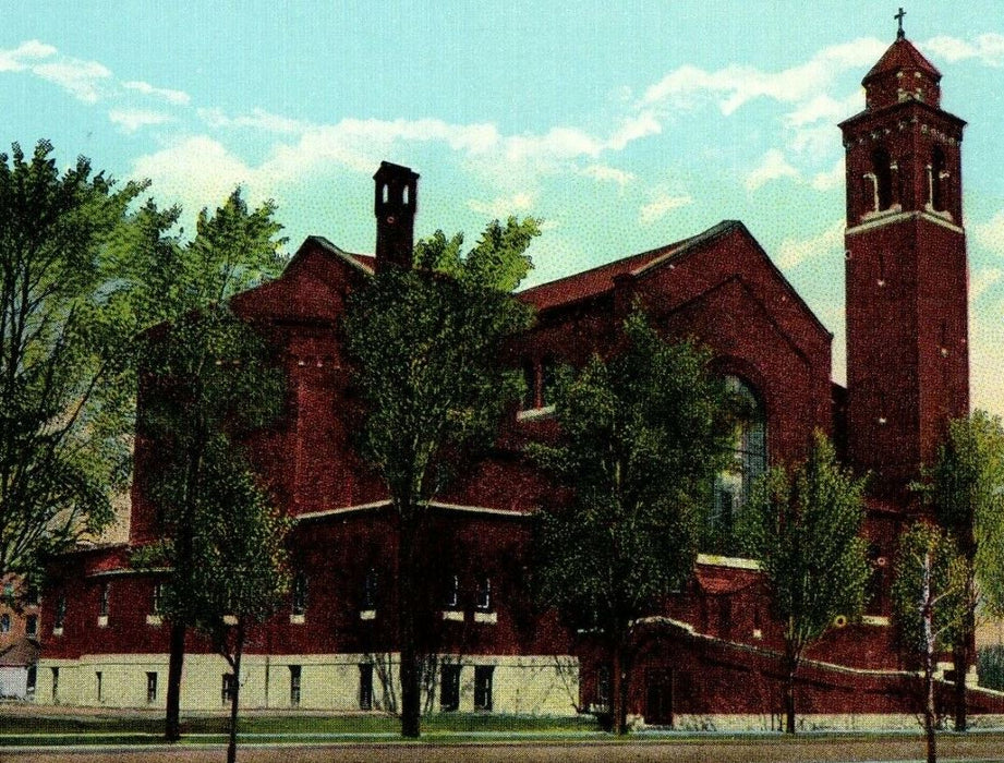 c1940's Shrine Church Our Lady Of Consolation Carey Ohio OH Vintage Postcard