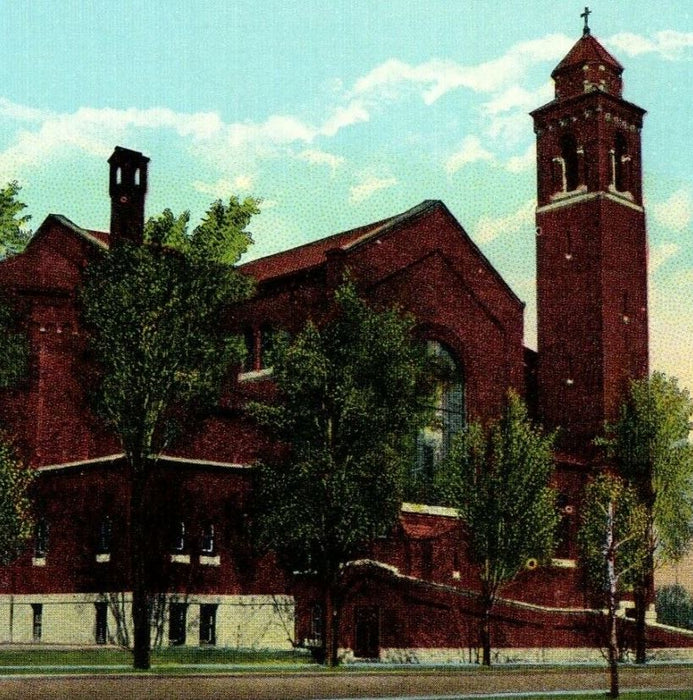 c1940's Shrine Church Our Lady Of Consolation Carey Ohio OH Vintage Postcard