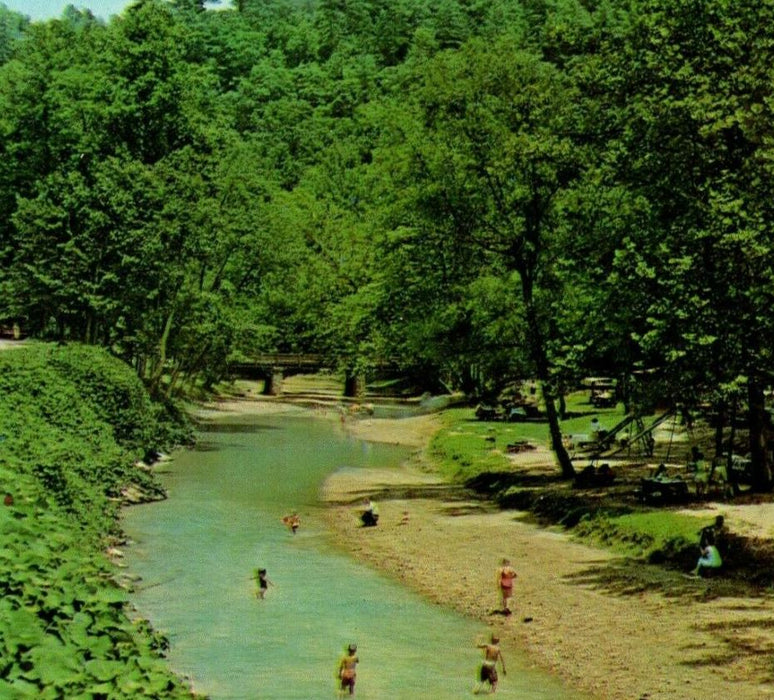 c1950's Natural Bridge State Park Slade Kentucky KY Unposted Vintage Postcard