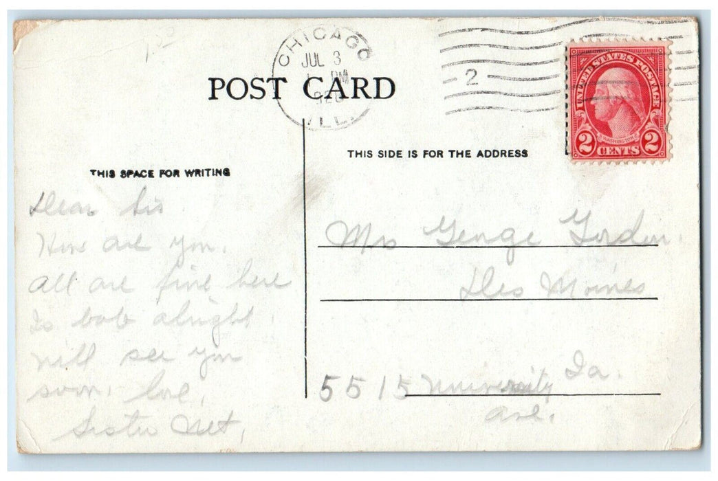 c1920's Indiana Hotel Restaurant Wyman's Pianos Hammond Indiana IN Postcard'