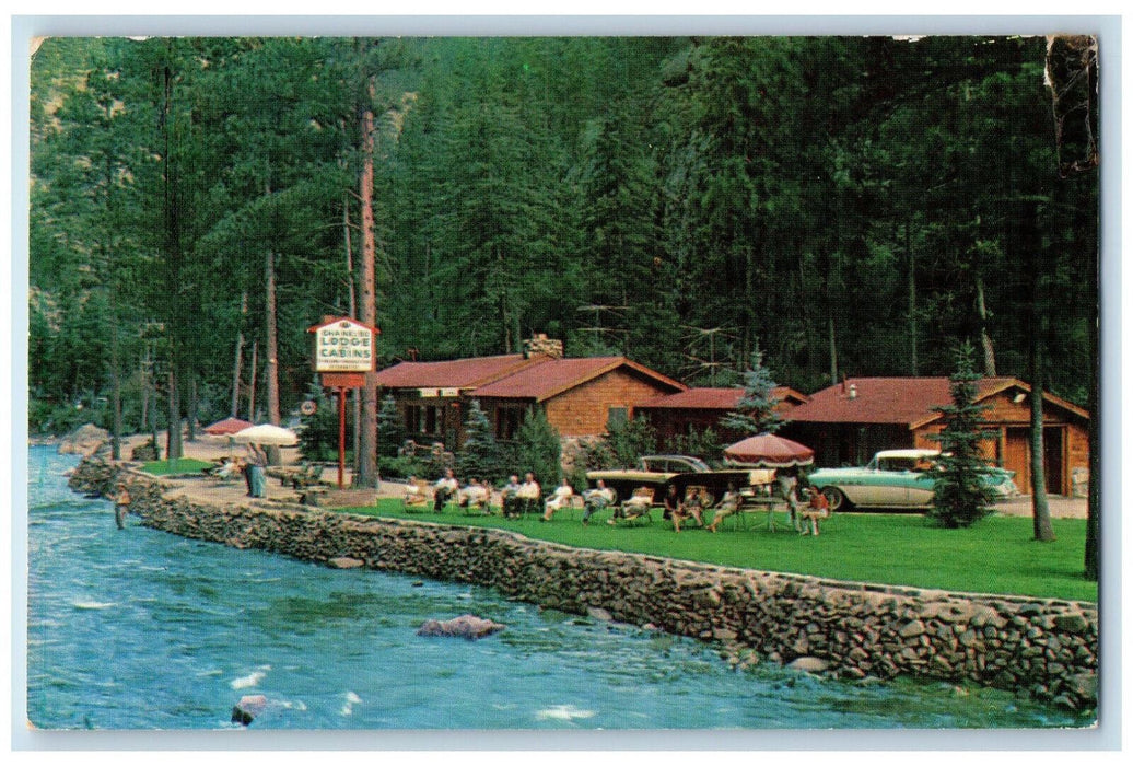 1962 Cha-Nel-Bo Lodge & Cottages On Big Thompson River Drake CO Postcard