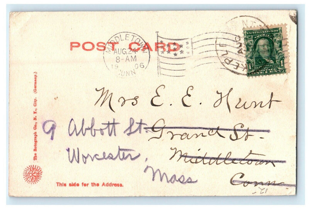 c1906 Montague Street, Lake Pleasant, Massachusetts MA Antique Postcard