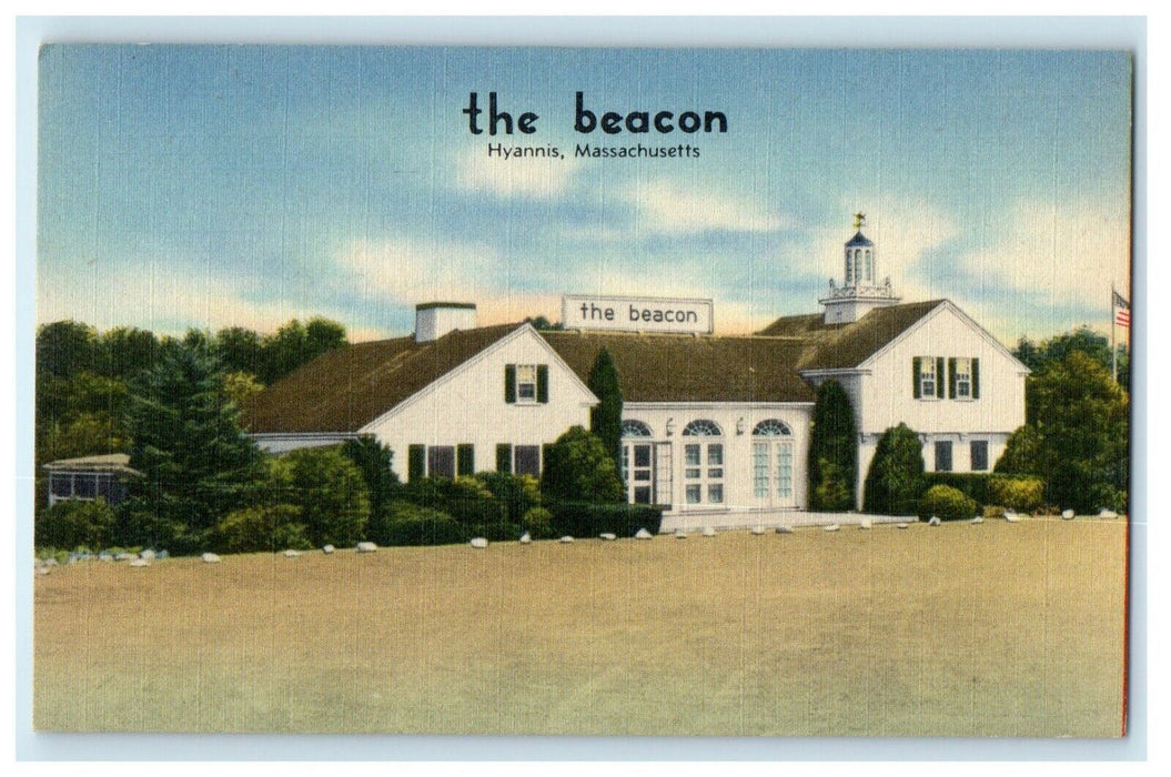 c1936 The Beacon, Hyannis Massachusetts MA Unposted Antique Postcard