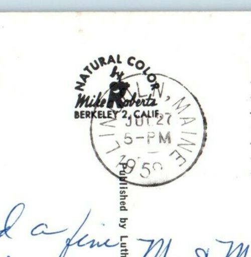 c1950's Lincoln Motel Cars U.S Highway 2 Lincoln Maine ME Vintage Postcard