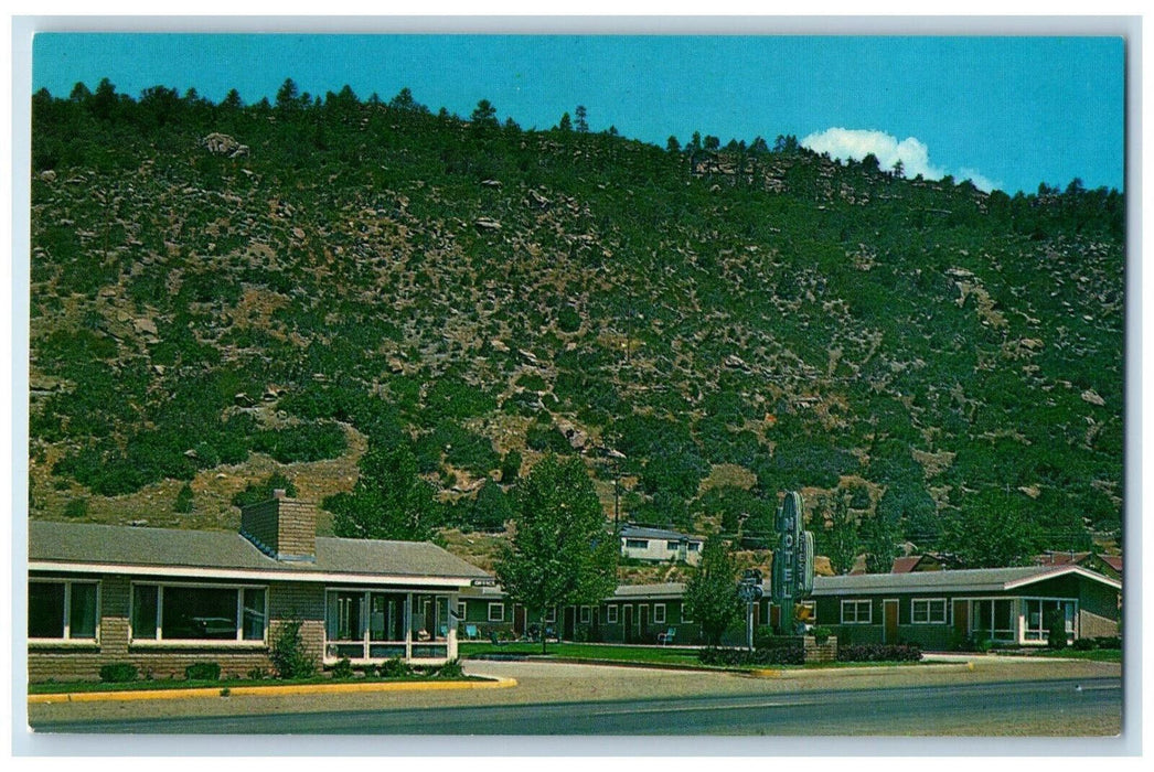 c1960's Siesta Motel 3475 N. Main on Million Dollar Highway Durango CO Postcard