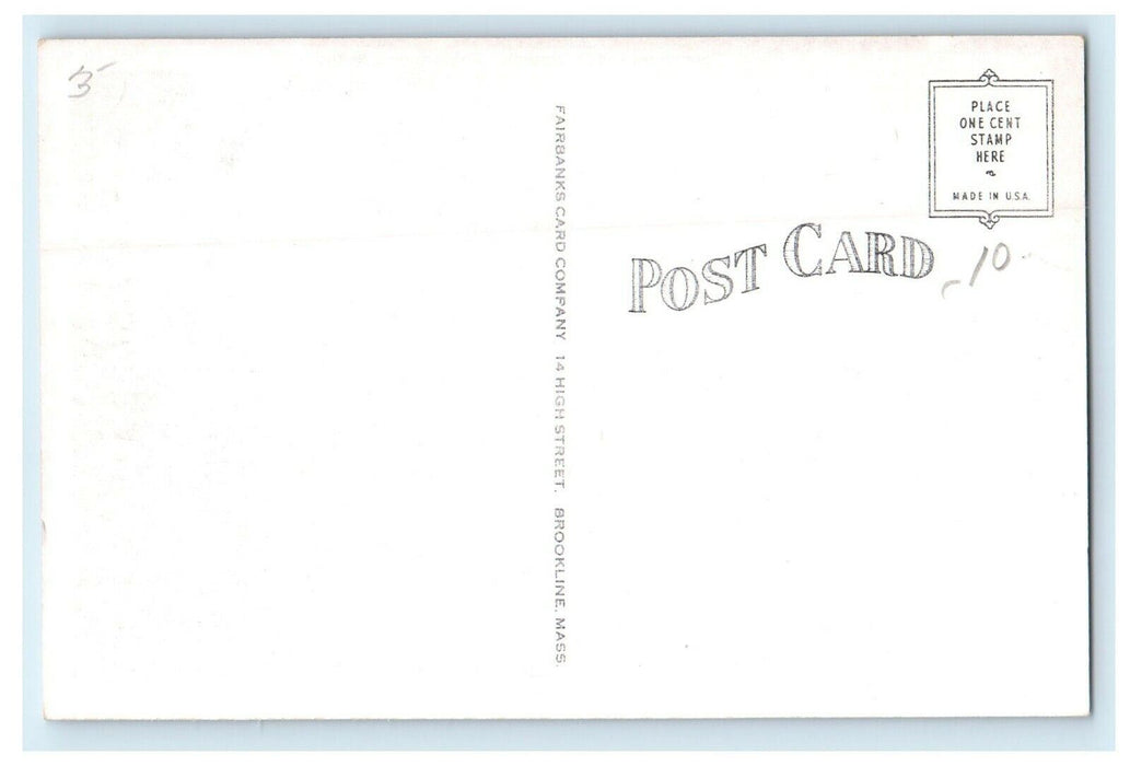 c1915 First Congregational Church, Hopkinton, Massachusetts MA Postcard