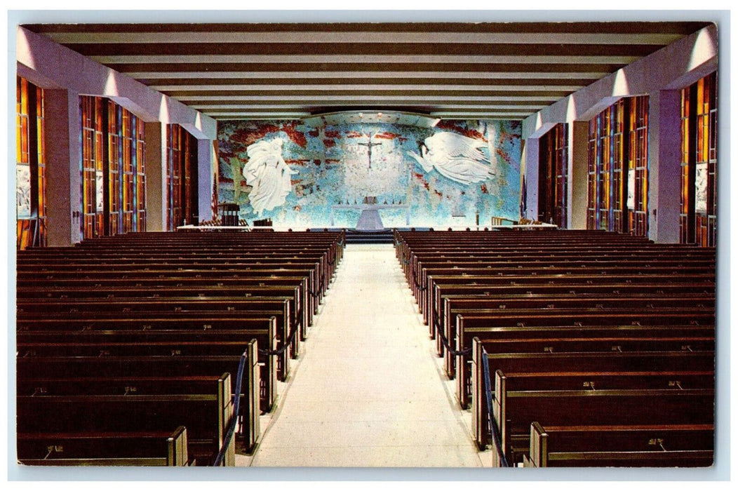 c1960's The Catholic Chapel, US Air Force Academy Colorado CO Postcard
