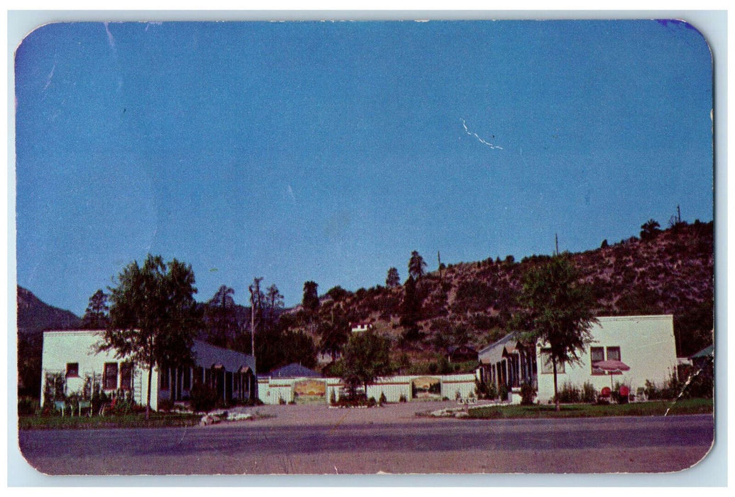 c1970's Sun Set Motel Main Ave. on Million Dollar Highway Durango CO Postcard