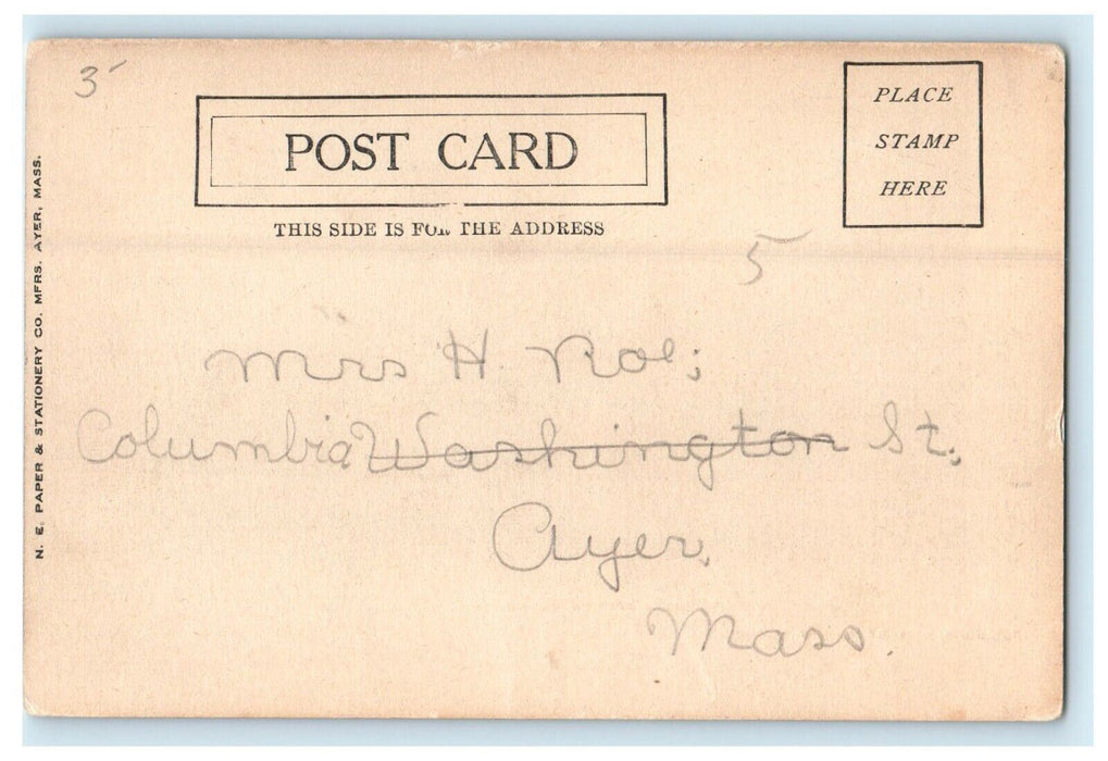 c1905 Unitarian Church Leominster Massachusetts MA Undivided Back Postcard