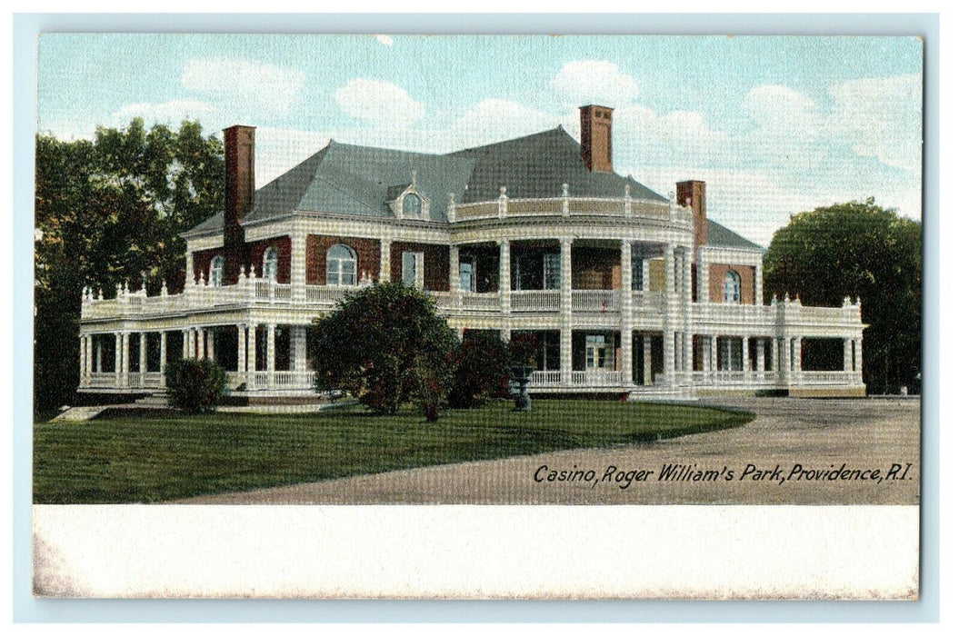 1905 Casino in Roger Williams Park Providence, Rhode Island RI Unposted Postcard