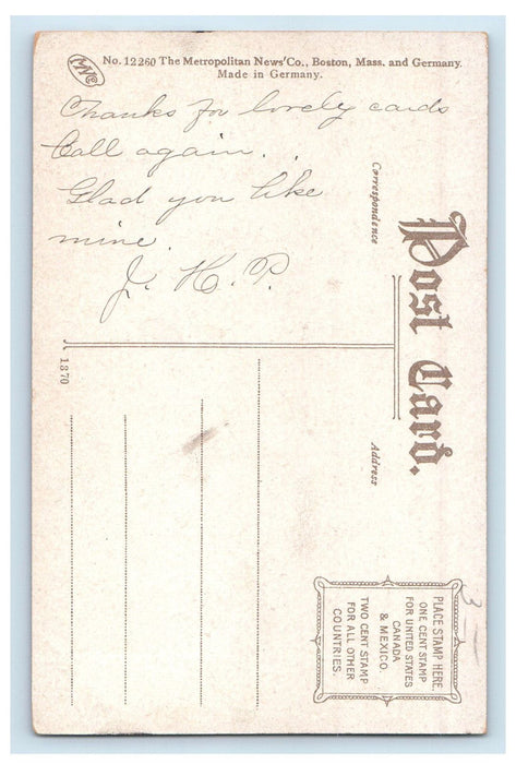 c1910 The Church Princeton Massachusetts MA Antique Posted Postcard