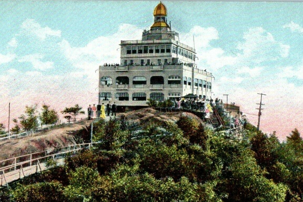 c1910 Summit House Mountain Tom Northampton Massachusetts MA Antique Postcard