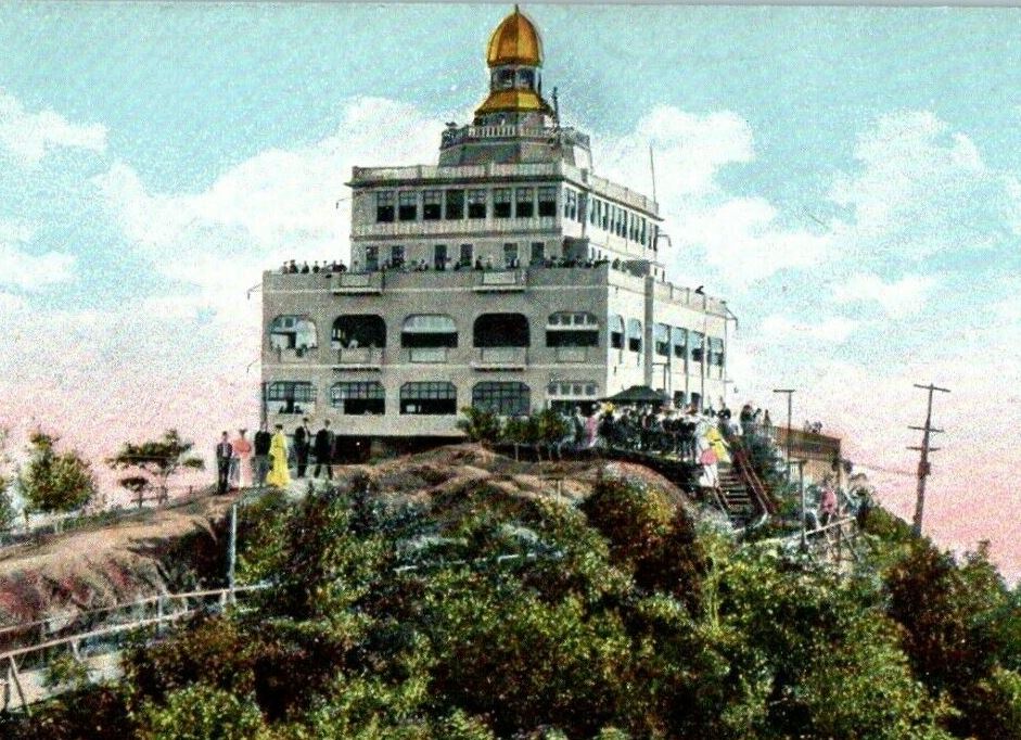 c1910 Summit House Mountain Tom Northampton Massachusetts MA Antique Postcard