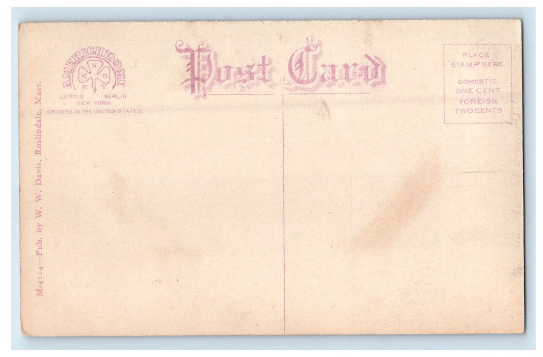 c1910 Sacred Heart Church Roslindale, Massachusetts MA Unposted Postcard