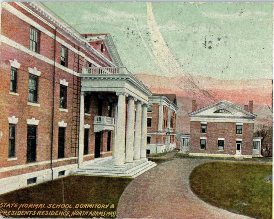 1910 State Normal School, North Adams Massachusetts MA Antique Posted Postcard