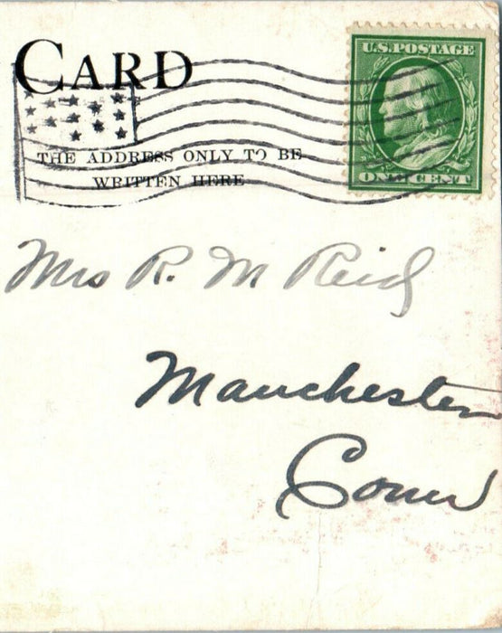 1910 State Normal School, North Adams Massachusetts MA Antique Posted Postcard