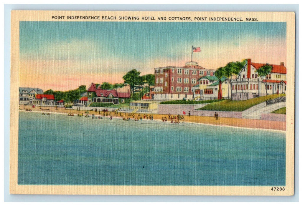 c1930s Point Independence Beach Point Independence Massachusetts MA Postcard