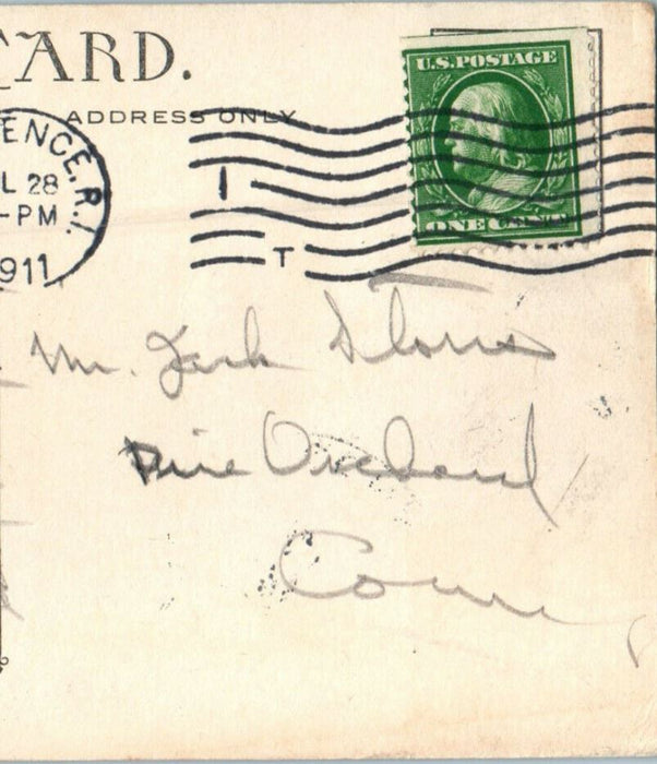 1911 Bancroft's Tower, Worcester, Massachusetts MA Posted Antique Postcard