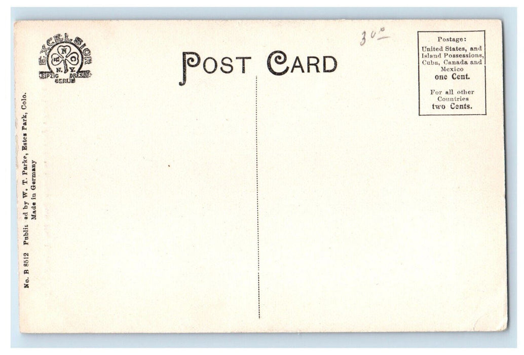c1910's Long's Peak From Long Peak Inn Estes Park Colorado CO Antique Postcard