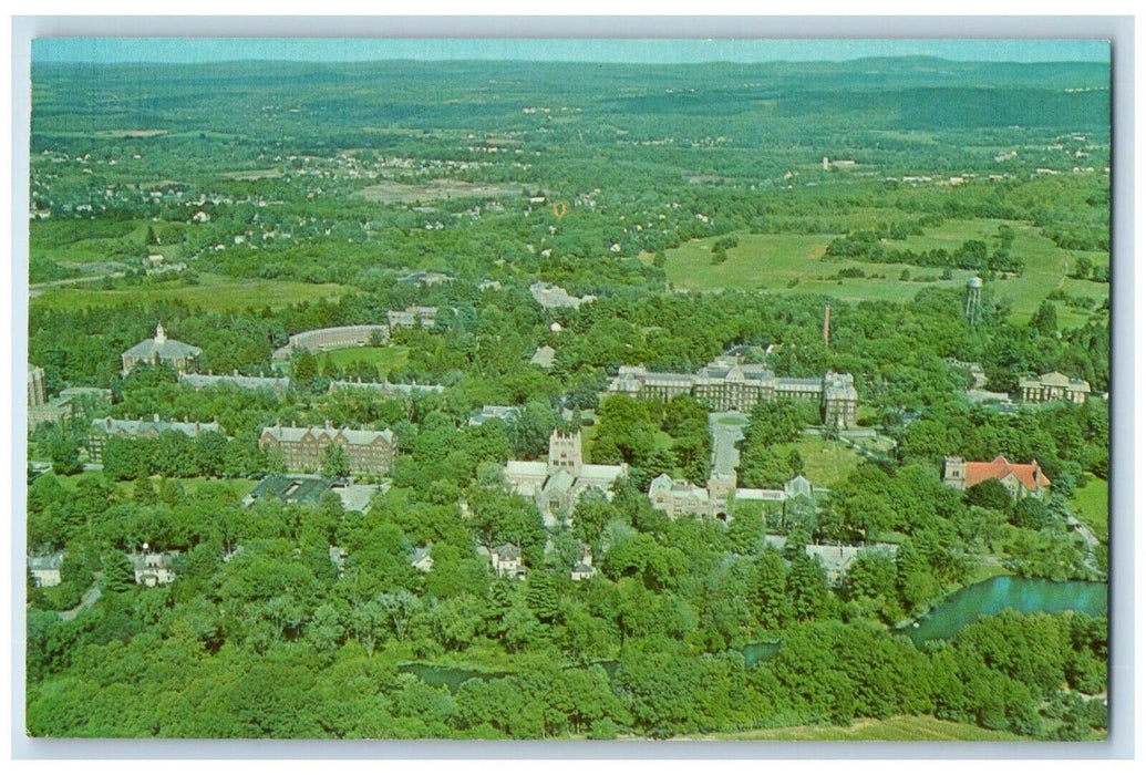 c1960's Aerial View, Vassar College, Poughkeepsie New York NY Postcard