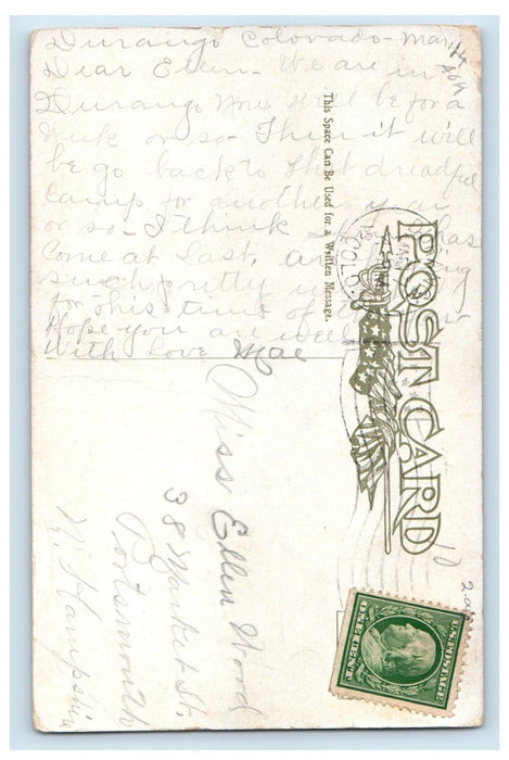 1910 Colorado CO, The Garden Of The Gods Old Pike's Peak Flowers Tepee Postcard