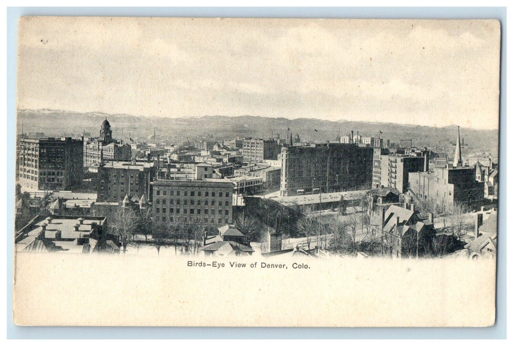 c1905 Bird's Eye View Of Denver Colorado CO Unposted Antique Postcard