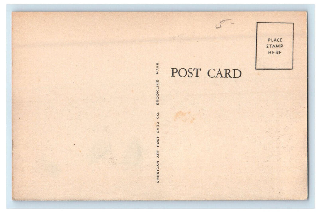 c1940s Sacred Heart Church, Middleboro Massachusetts MA Unposted Postcard