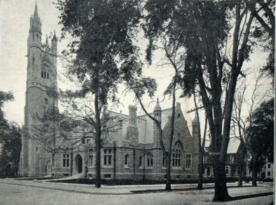 1907 Unitarian Memorial Church Buildings Fairhaven New Bedford MA Postcard