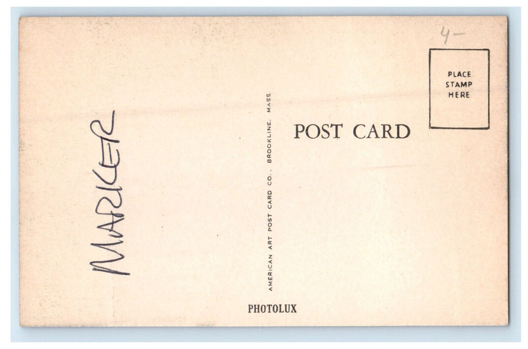 c1910 First Congregational Church Marlboro Massachusetts MA Unposted Postcard