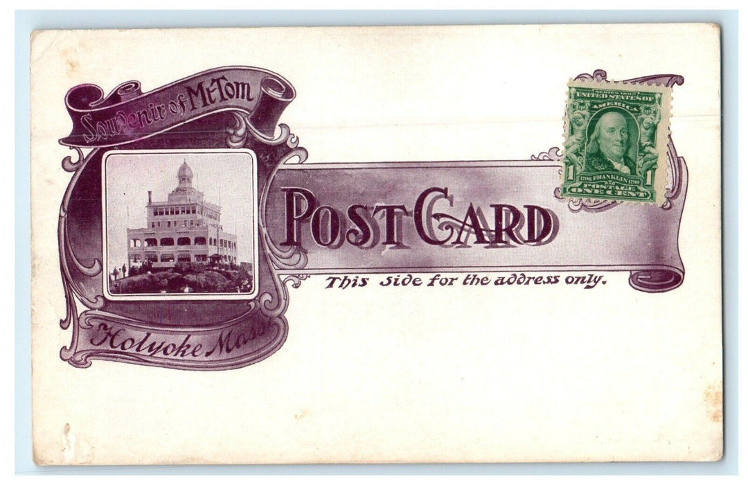 c1905 The Mount Tom Summit House Holyoke Massachusetts MA Antique Postcard