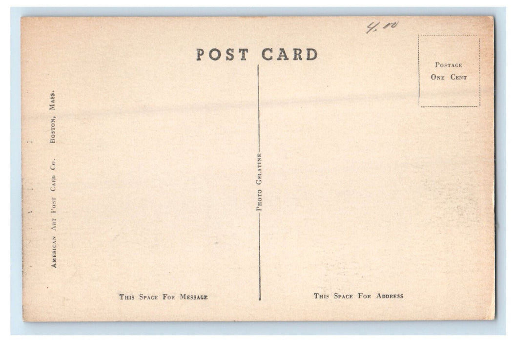 c1910 First Church of Christ, Needham Massachusetts MA Vintage Postcard
