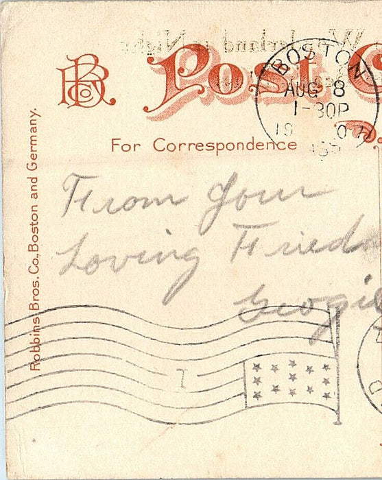 1907 Moonlight in Wonderland Revere Station Boston, Massachusetts MA Postcard